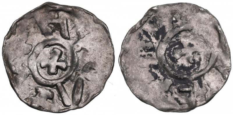 Italy, Heinrich II, Denarius Verona Ładny egzemplarz. Srebro , średnica 16 mm, w...