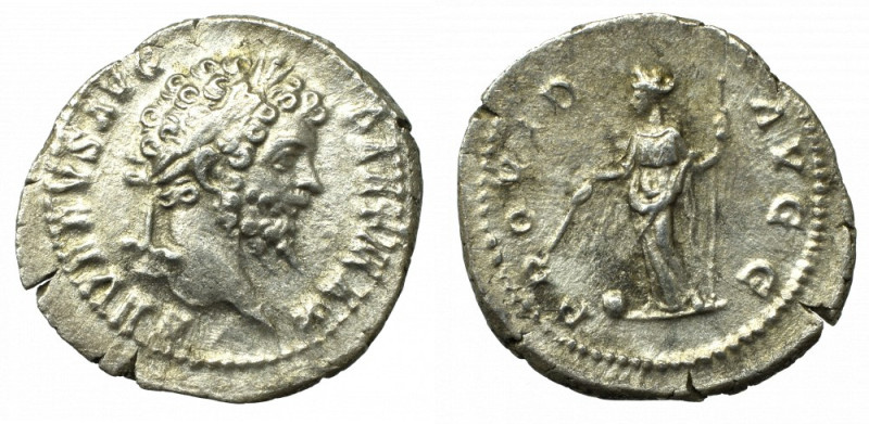 Roman Empire, Septimius Severus, Denarius Bardzo ładny egzemplarz. Patyna, nalot...