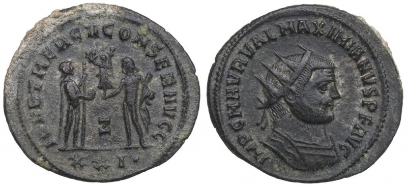 Roman Empire, Maximianus Herculius, Antoninian Antioch Ładny egzemplarz. Awers: ...