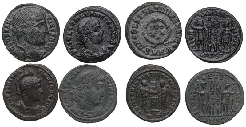 Roman Empire, Lot of follis Lubiane emisje, cechujące się dużą różnorodnością. C...