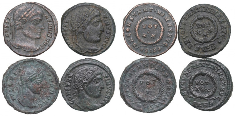 Roman Empire, Lot of follis Lubiane emisje. Ciekawy zestaw mogący stanowić dobry...