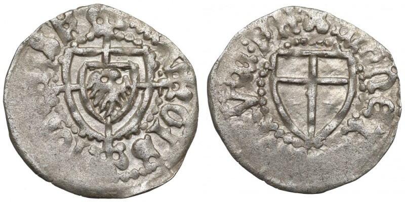 Teutonic Orden, John von Tiefen, Schilling Piękny egzemplarz ze świetnie zachowa...