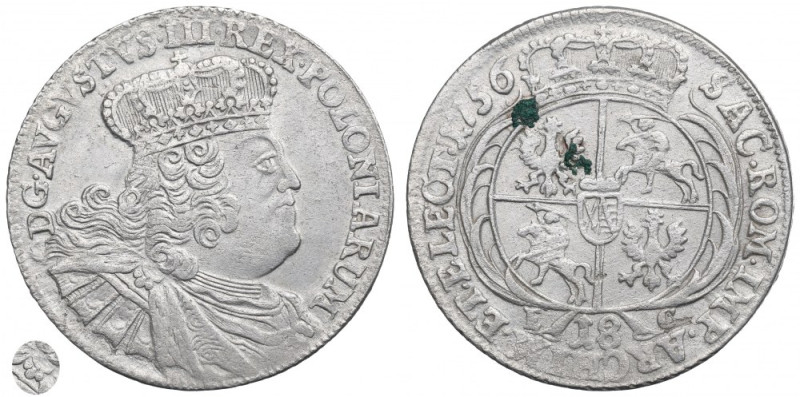 Germany, Saxony, Friedrich August II, 18 groschen 1756 - efraim Ciekawy przykład...