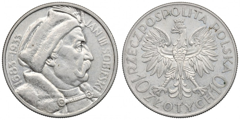 II Republic of Poland, 10 zloty 1933 Sobieski Ładnie zachowany egzemplarz. Nomin...