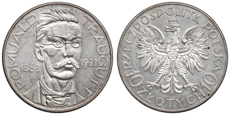 II Republic of Poland, 10 zloty 1933 Traugutt Piękny, okołomenniczy egzemplarz, ...