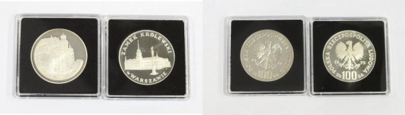 PRL, Zestaw 100 złotych 1975-77 Skazy.