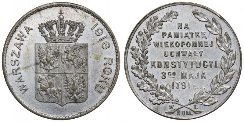 Polska, Medal Na pamiątkę Konstytucji 3 Maja 1916 Znany i lubiany medal wydany p...