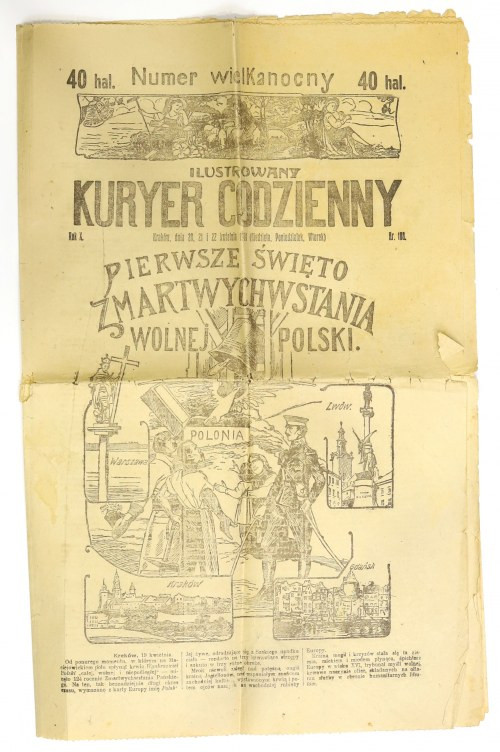 Ilustrowany Kurier Codzienny 1919 - przybycie Armii Hallera Ciekawy numer IKC-a....