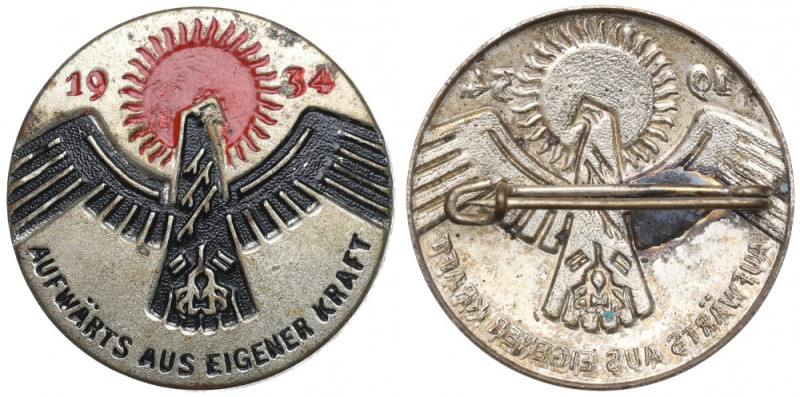 Germany, III Reich, WHW badge 1933/34 Ciekawsze odznaczenie z wczesnej pomocy zi...