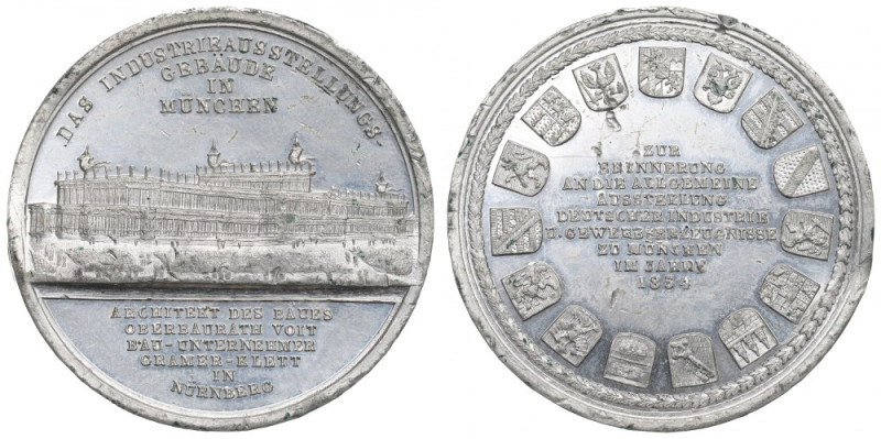 Germany, Prize medal of the General Industrial Exhibition Munich 1854 Świetne de...