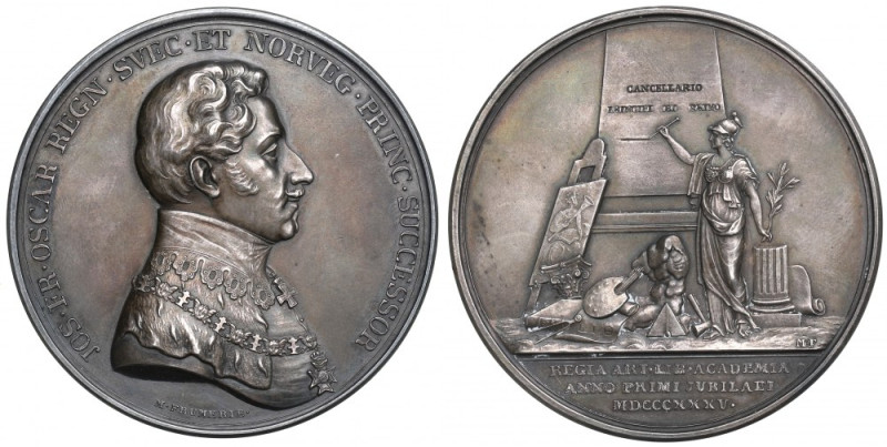 Szwecja, Medal Nagroda Akademii Sztuk Pięknych 1927 - oryginalne pudełko Medal n...