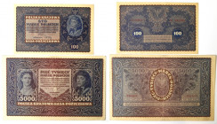 II RP, Zestaw 100 i 5.000 marek 1919-20