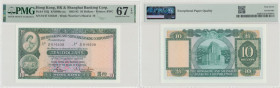 Chiny, Hong Kong 10 Dolarów 1982-83 - PMG 67EPQ