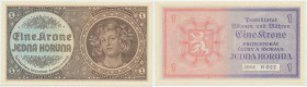 Collection of 3 pcs banknotes Slovakia and Protectorat