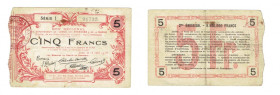 Francja, Fourmies, 5 Franc, 1916