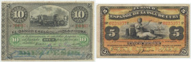 Kuba, 5 i 10 Pesos 1896