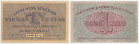 Lithuania, 20 centu 1922 - PMG 64