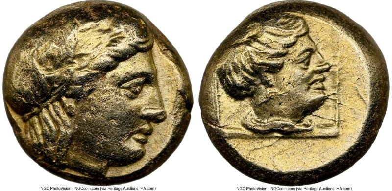 LESBOS. Mytilene. Ca. 377-326 BC. EL sixth-stater or hecte (10mm, 2.53 gm, 12h)....