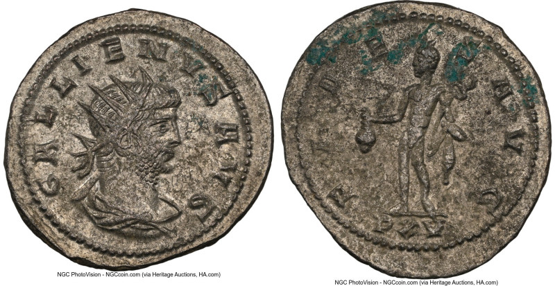 Gallienus, Sole Reign (AD 253-268). BI antoninianus (22mm, 11h). NGC MS, Silveri...