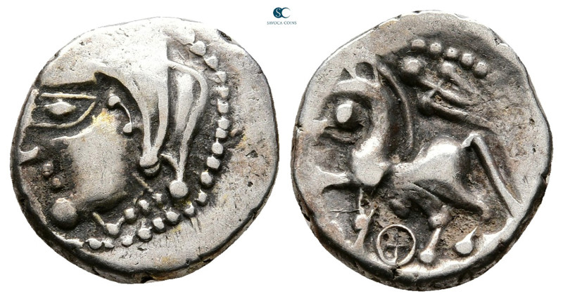 Central Gaul. Lemovices 100-50 BC. 
Quinarius AR

15 mm, 1,88 g



Very F...