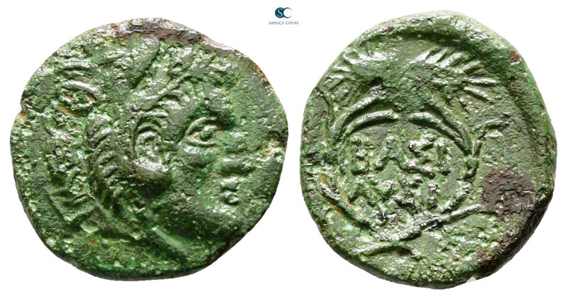 Kings of Thrace. Uncertain mint. Macedonian. Lysimachos 305-281 BC. 
Bronze Æ
...