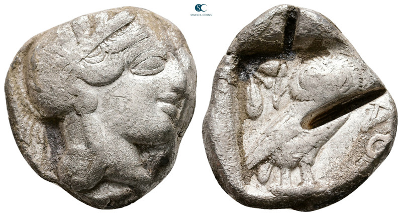 Attica. Athens circa 454-404 BC. 
Tetradrachm AR

25 mm, 16,78 g



Nearl...