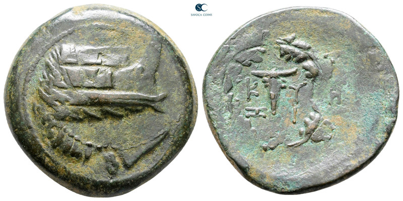 Mysia. Kyzikos circa 300-200 BC. Overstruck on an earlier issue from Kyzikos (SN...