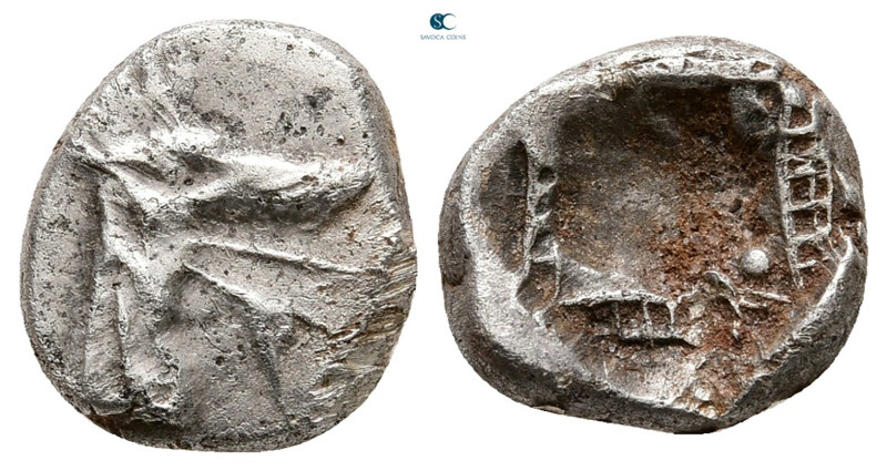 Caria. Kindya circa 510-480 BC. 
Tetrobol AR

12 mm, 1,75 g



Very Fine