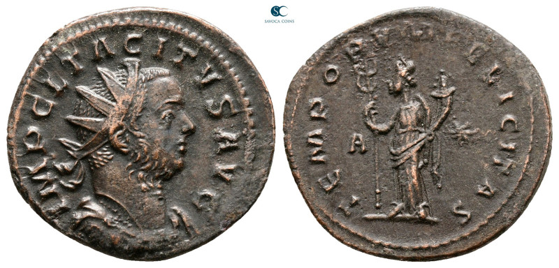 Tacitus AD 275-276. Lugdunum
Antoninianus Æ

24 mm, 3,62 g



Very Fine