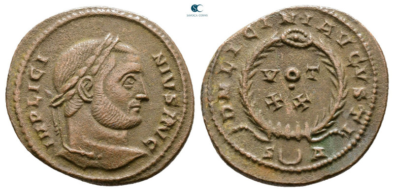 Licinius I AD 308-324. Arelate (Arles)
Follis Æ

20 mm, 3,06 g



Very Fi...