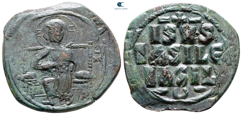 Constantine IX Monomachus AD 1042-1055. Constantinople
Anonymous Follis Æ

33...