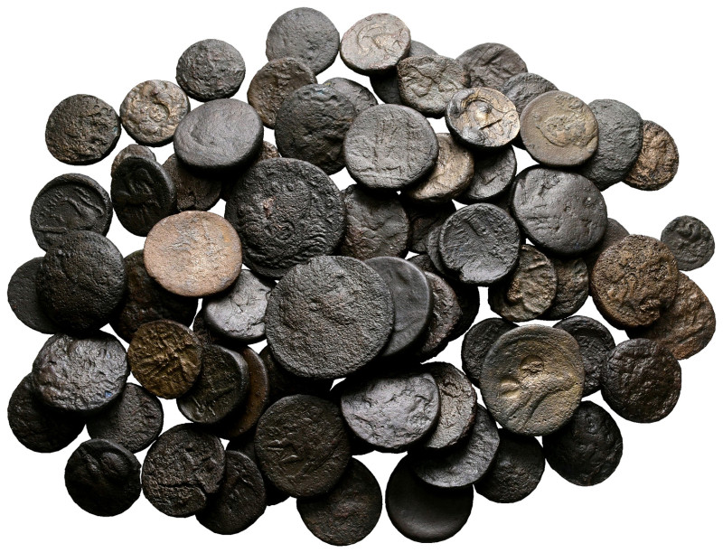 Lot of ca. 80 greek bronze coins / SOLD AS SEEN, NO RETURN!

Fine