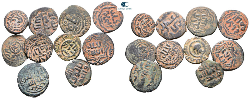 Lot of ca. 10 islamic bronze coins / SOLD AS SEEN, NO RETURN!

Very Fine