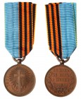 AWARD MEDALS
Russo-Turkish War Campaign Medal, 1877-1878. Bronze. 26 mm. European manufacture. No period after 1878. Cf.Bit 984A, Chep 70. Rare. On r...