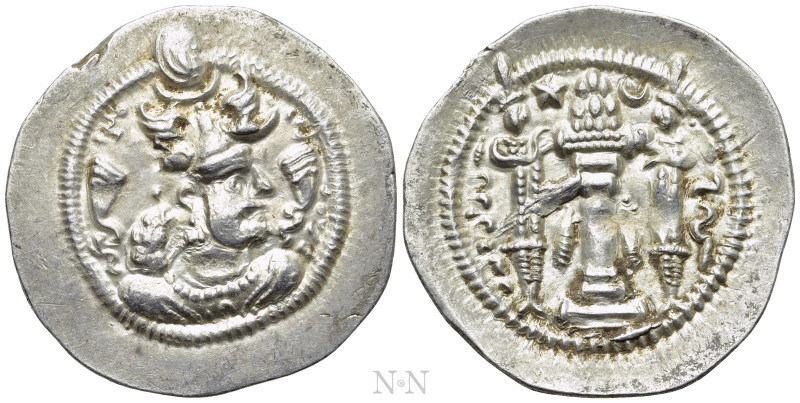 SASANIAN KINGS. Pērōz (Fīrūz) I (457/9-484). Drachm. WH (Veh-Andiyōk-Šābuhr). 
...