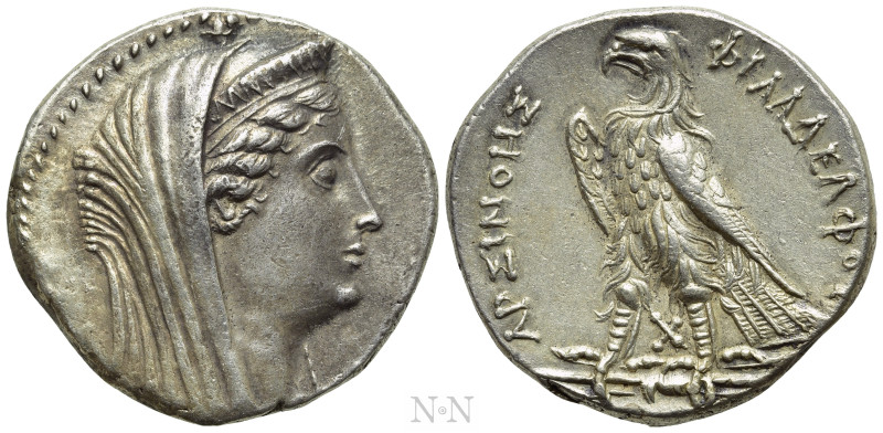 PTOLEMAIC KINGS OF EGYPT. Arsinoe II (Died 270/268 BC). Tetradrachm. Alexandreia...