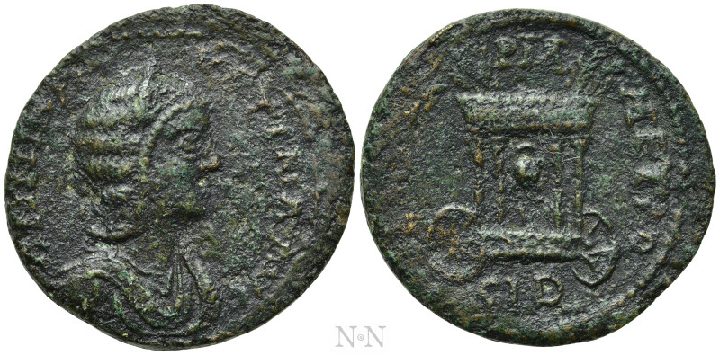 PHOENICIA. Sidon. Annia Faustina (Augusta, 221). Ae.

Obv: ANNIA FAVSTINA AVG....