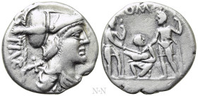 TI. VETURIUS. Denarius (137 BC). Rome