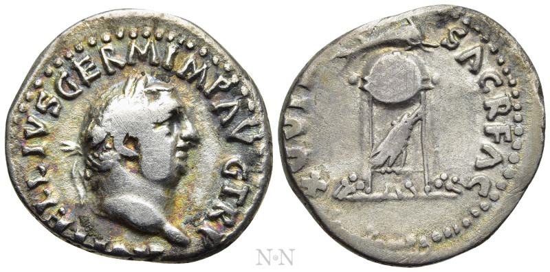 VITELLIUS (69). Denarius. Rome. 

Obv: A VITELLIVS GERM IMP AVG TR P. 
Laurea...