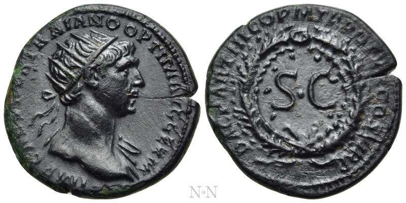 TRAJAN (98-117). Semis. Rome, for use in Syria. 

Obv: IMP CAES NER TRAIANO OP...