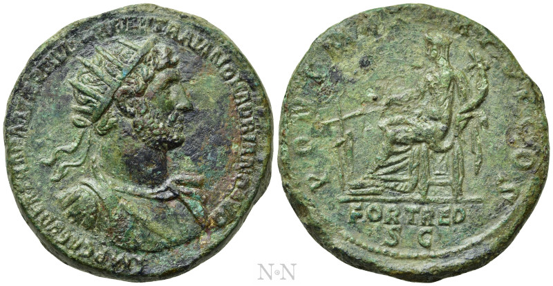 HADRIAN (117-138). Dupondius. Rome. 

Obv: IMP CAES DIVI TRA PARTH F DIVI NER ...