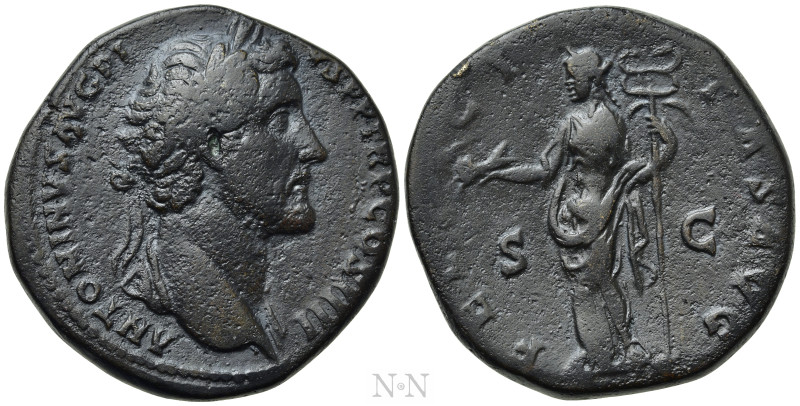 ANTONINUS PIUS (138-161). Sestertius. Rome. 

Obv: ANTONINVS AVG PIVS P P TR P...