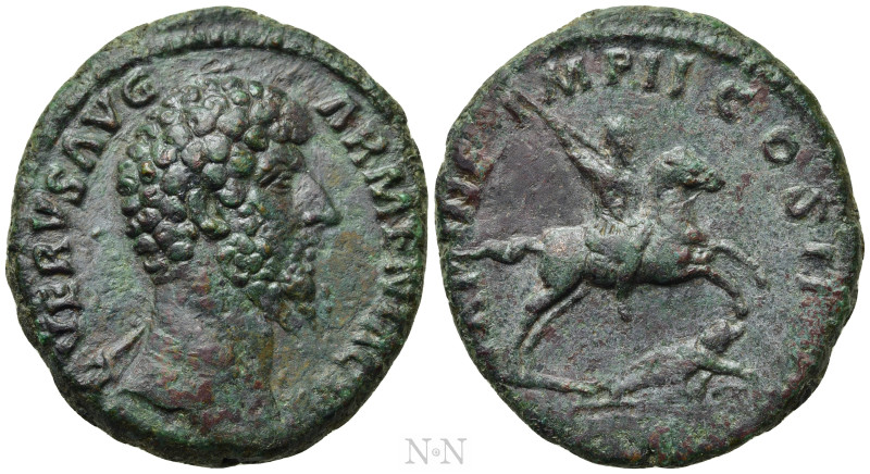 LUCIUS VERUS (161-169). As. Rome. 

Obv: L VERVS AVG ARMENIACVS. 
Bare-headed...