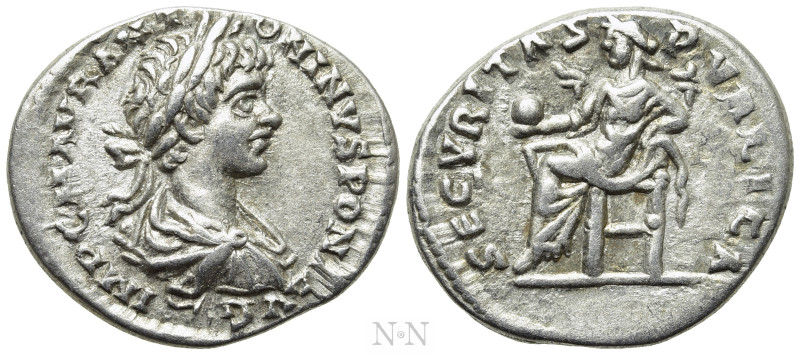 CARACALLA (198-217). Denarius. Laodicea ad Mare. 

Obv: IMP C M AVR ANTONINVS ...