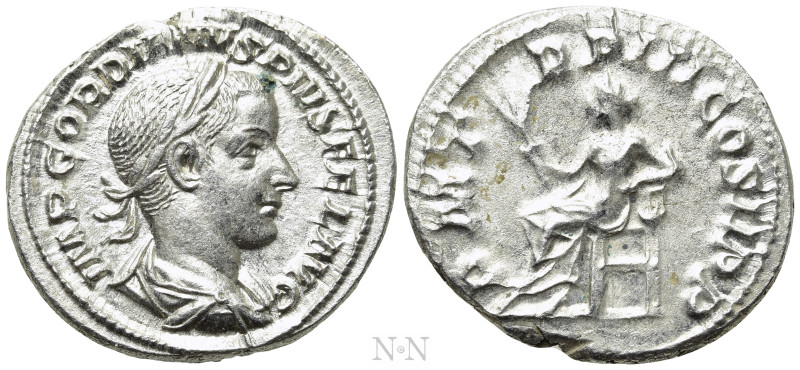 GORDIAN III (238-244). Denarius. Rome. 

Obv: IMP GORDIANVS PIVS FEL AVG. 
La...