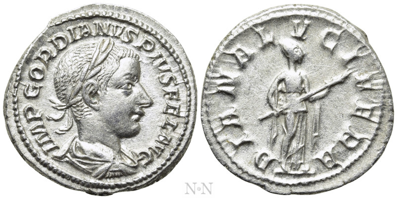 GORDIAN III (238-244). Denarius. Rome. 

Obv: IMP GORDIANVS PIVS FEL AVG. 
La...