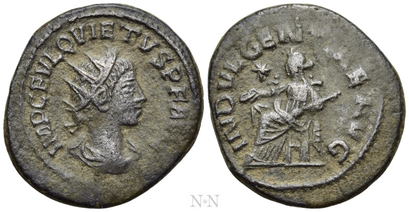 QUIETUS (Usurper, 260-261). Antoninianus. Samosata. 

Obv: IMP C FVL QVIETVS P...