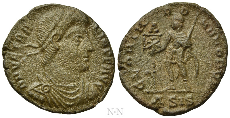 VETRANIO (350). Ae. Siscia. 

Obv: D N VETRANIO P F AVG. 
Laureate, draped an...