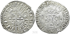 FRANCE. Jean II le Bon (1350-1364). Gros à la couronne
