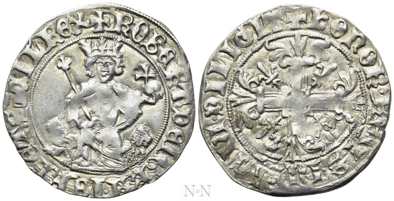 ITALY. Naples. Robert of Anjou (1309-1343). Gigliato. 

Obv: + ROBЄRT DЄI' GRA...